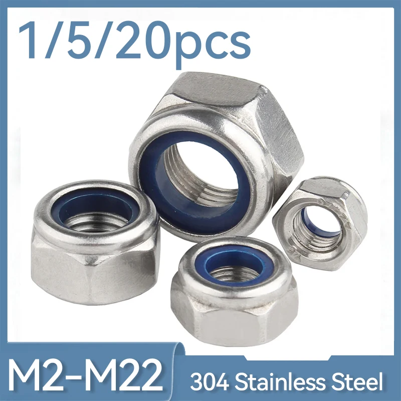 1/ 5/ 10/ 20pcs 304 Stainless Steel Nylon Self Locking Hexagonal Nut DIN985 M2 M2.5 M3 M4 M5 M6 M8 M10 M12 M14 M16 M18 M20 M22
1/ 5/ 10/ 20pcs 304 Stainless Steel Nylon Self Locking Hexagonal Nut DIN985 M2 M2.5 M3 M4 M5 M6 M8 M10 M12 M14 M16 M18 M20 M22