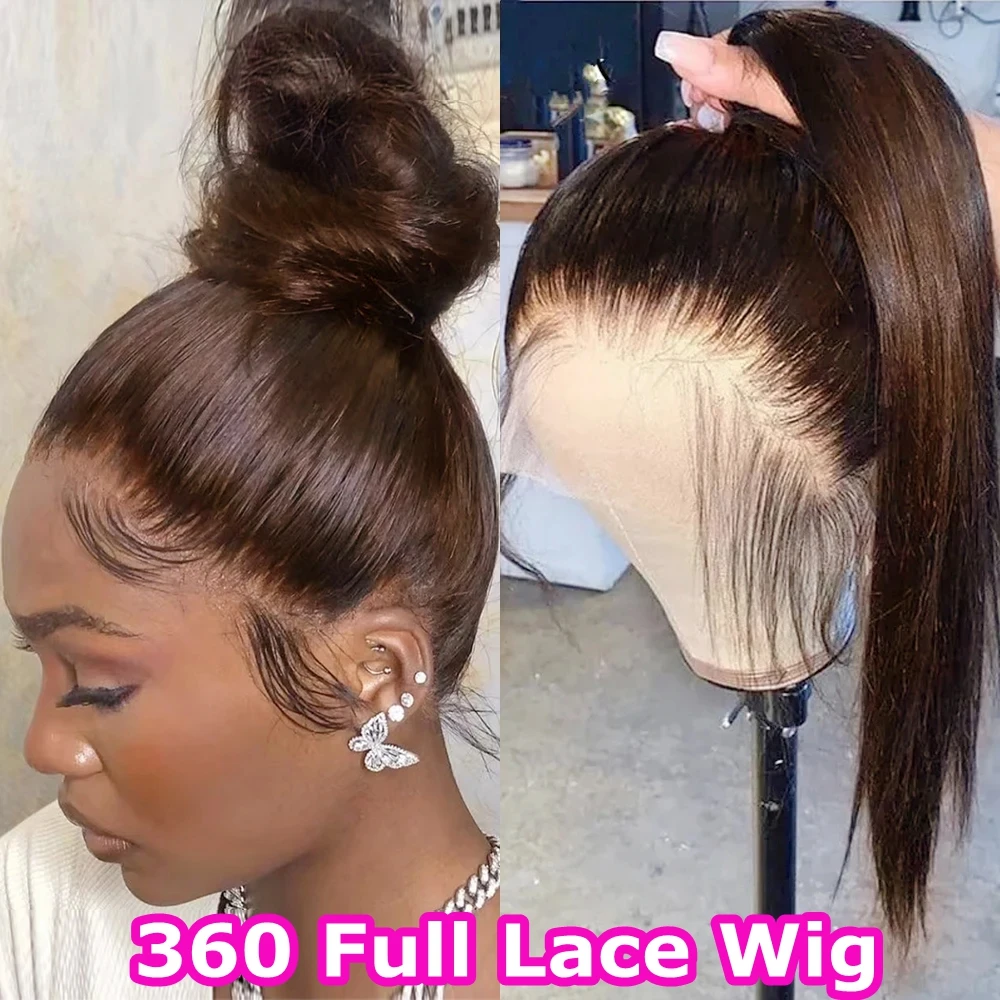 Invisi Strap 360 Full Lace Glueless Wig Preplucked Chocolate Brown Straight Frontal Wig Straight Lace Front Wigs Remy Human Hair
Invisi Strap 360 Full Lace Glueless Wig Preplucked Chocolate Brown Straight Frontal Wig Straight Lace Front Wigs Remy Human Hair