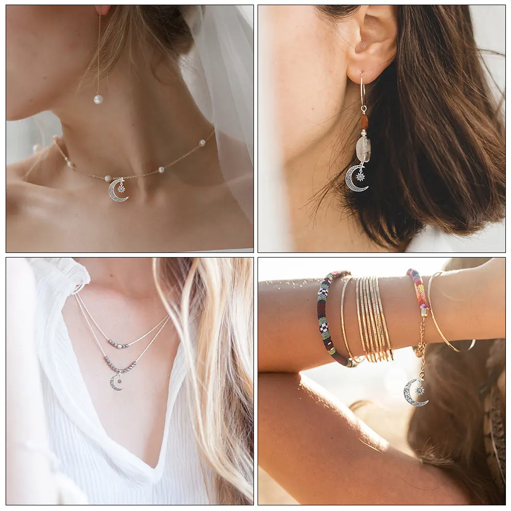 15Pcs Moon and Sun Alloy Charms Sturdy Necklace Bracelet Earrings DIY Jewelry Pendant Accessory Moon and Sun Charms
15Pcs Moon and Sun Alloy Charms Sturdy Necklace Bracelet Earrings DIY Jewelry Pendant Accessory Moon and Sun Charms