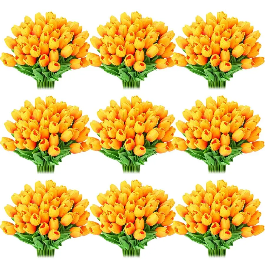 100 Pcs Artificial Real Touch Tulips Fake Artificial Tulip Flower Bulk Bouquet with Stem for Table Centerpieces Wedding Bridal E
100 Pcs Artificial Real Touch Tulips Fake Artificial Tulip Flower Bulk Bouquet with Stem for Table Centerpieces Wedding Bridal E