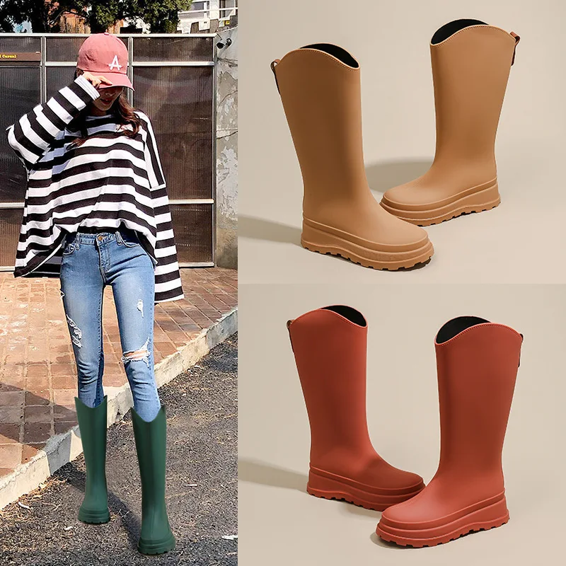 Retro Japanese Style Thick Heel Long Boots Women's Knight Boots Waterproof Non-Slip Rain Shoes Outdoor Fashion High Tube Mart...
Retro Japanese Style Thick Heel Long Boots Women's Knight Boots Waterproof Non-Slip Rain Shoes Outdoor Fashion High Tube Mart...