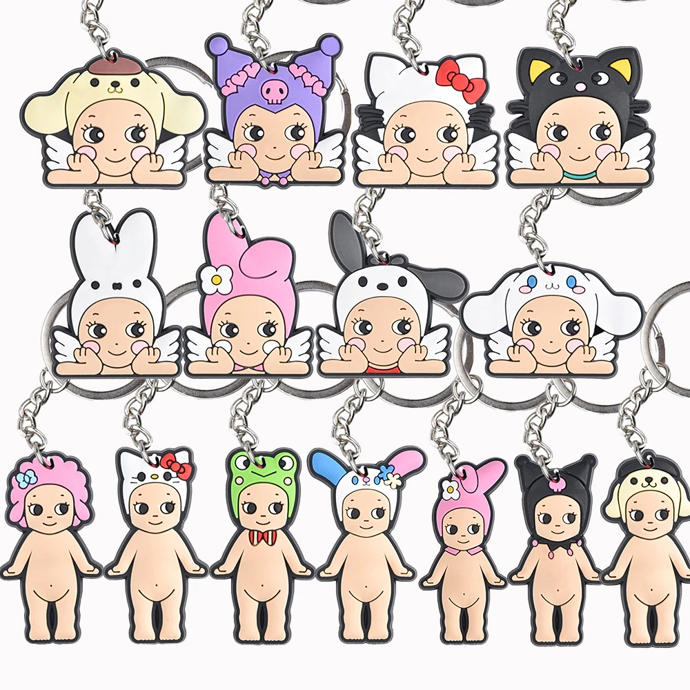 1pcs Anime Baby Angel Keychains Cartoon Animal Rabbit DIY Keyrings Fit Car Key Accessories Kids Adults Party Favor
1pcs Anime Baby Angel Keychains Cartoon Animal Rabbit DIY Keyrings Fit Car Key Accessories Kids Adults Party Favor