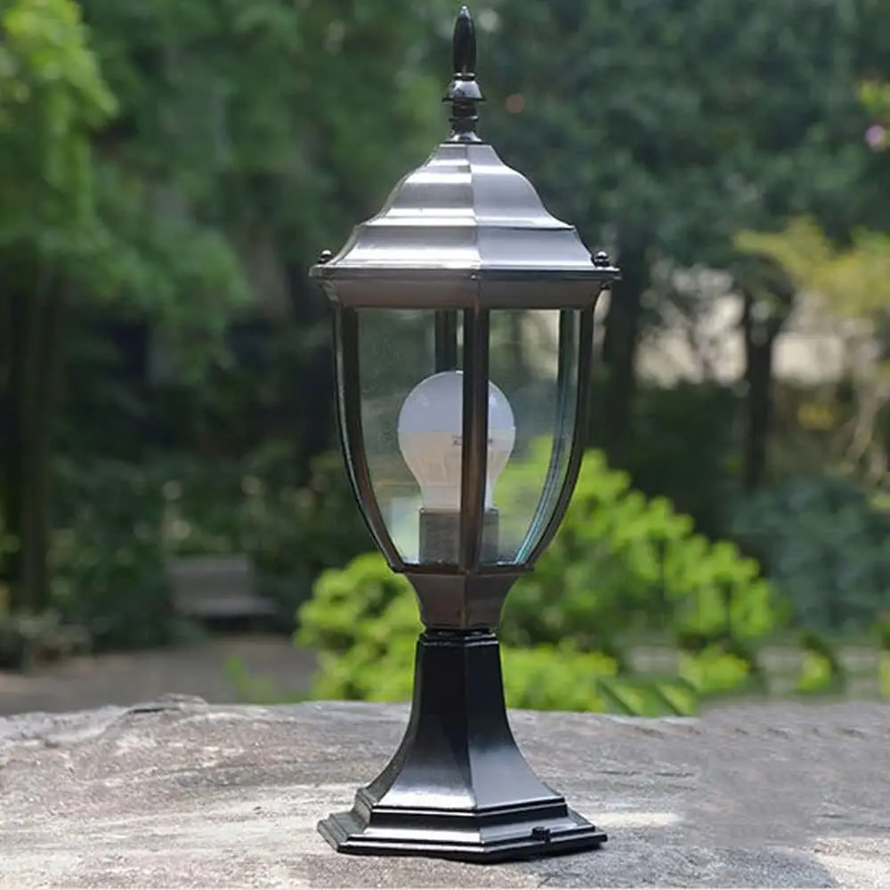 Aluminum LED E27 IP44 Exterior Pier Mount Lamp Outdoor Garden House Fancy Main Gate Pillar Light with Glass Shade
Aluminum LED E27 IP44 Exterior Pier Mount Lamp Outdoor Garden House Fancy Main Gate Pillar Light with Glass Shade