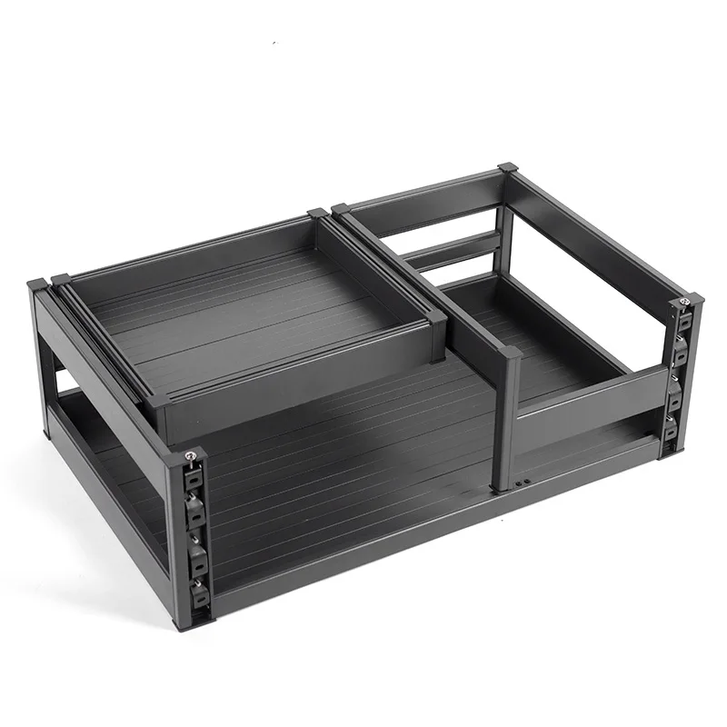 Kitchen cabinet three-layer aluminum alloy all-aluminum three-layer drawer type
Kitchen cabinet three-layer aluminum alloy all-aluminum three-layer drawer type