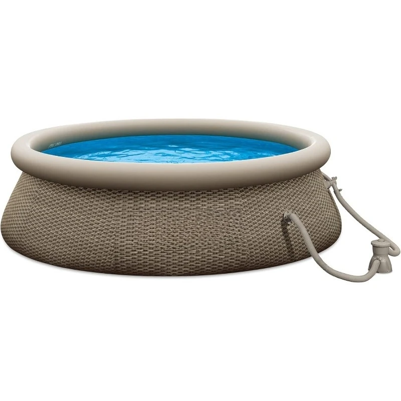 Quickset Round Inflatable Ring Top Outdoor Above Ground Swimming Pool Set with Filter Pump and Type I Cartridge Filter,
Quickset Round Inflatable Ring Top Outdoor Above Ground Swimming Pool Set with Filter Pump and Type I Cartridge Filter,