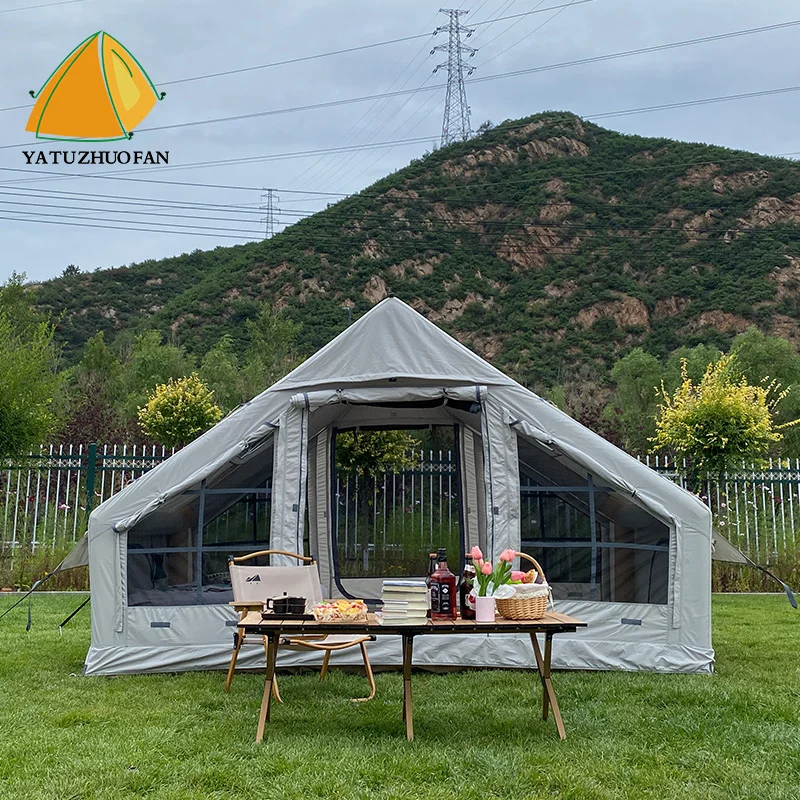 Надувная палатка для глэмпинга с LED-подсветкой, роскошное надувное убежище для кемпинга на 10 взрослых
Надувная палатка для глэмпинга с LED-подсветкой, роскошное надувное убежище для кемпинга на 10 взрослых