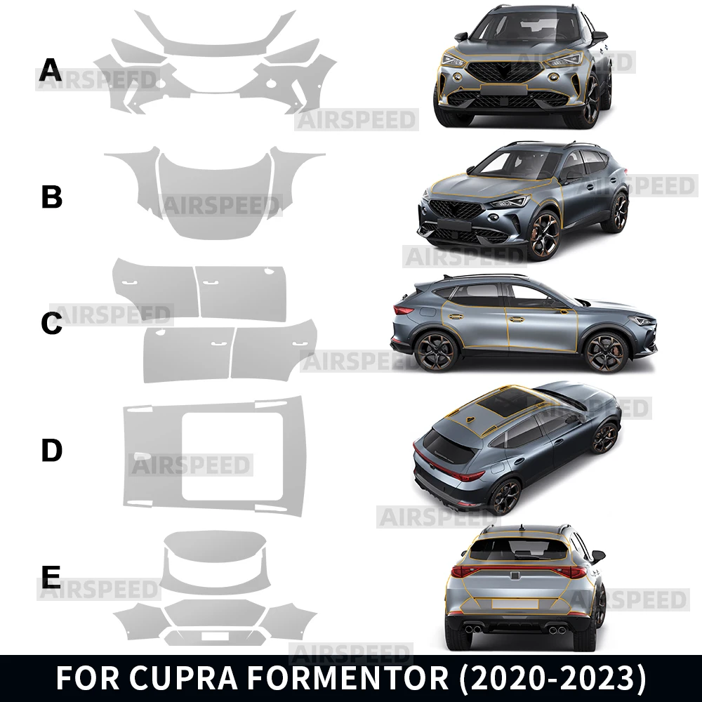 Защитная пленка для краски из ТПУ для SEAT CUPRA Formentor 2021 2022 2023, наклейка, защита от царапин, прозрачные аксессуары PPF
Защитная пленка для краски из ТПУ для SEAT CUPRA Formentor 2021 2022 2023, наклейка, защита от царапин, прозрачные аксессуары PPF