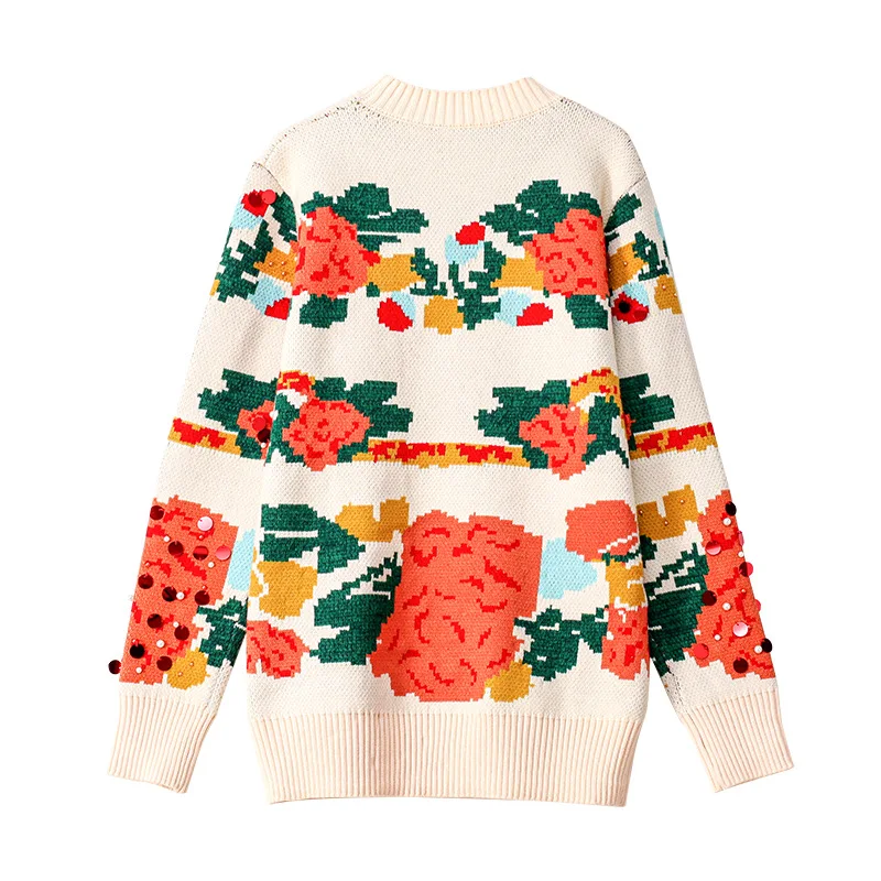 2022 Free Shipping Autumn Womens Sweater Pullover Apricot Sequins Long Sleeve Crew Neck MING
2022 Free Shipping Autumn Womens Sweater Pullover Apricot Sequins Long Sleeve Crew Neck MING