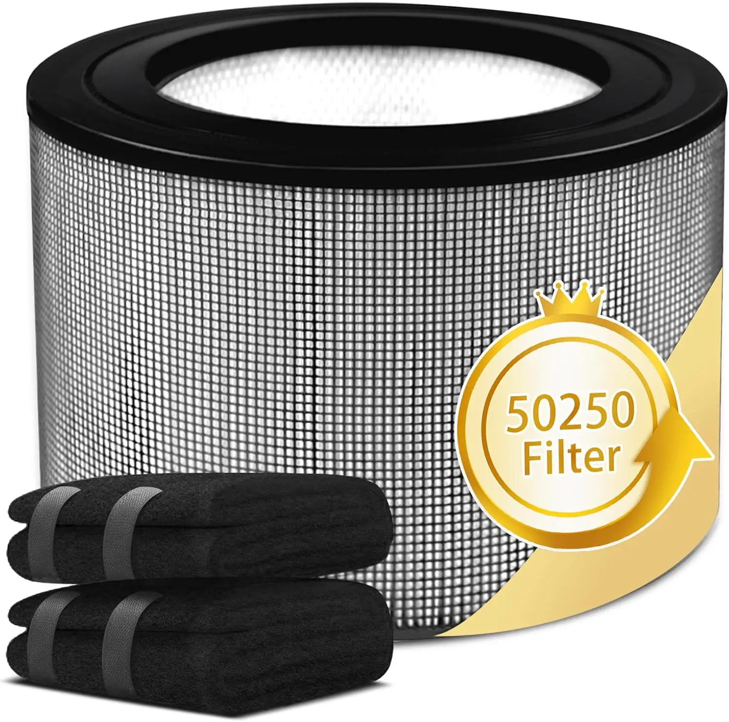 True HEPA Filter Replacement for Air Purifier, H13 HEPA + 2 Carbon Pre-Filters, 6-12 Months Lifespan
True HEPA Filter Replacement for Air Purifier, H13 HEPA + 2 Carbon Pre-Filters, 6-12 Months Lifespan