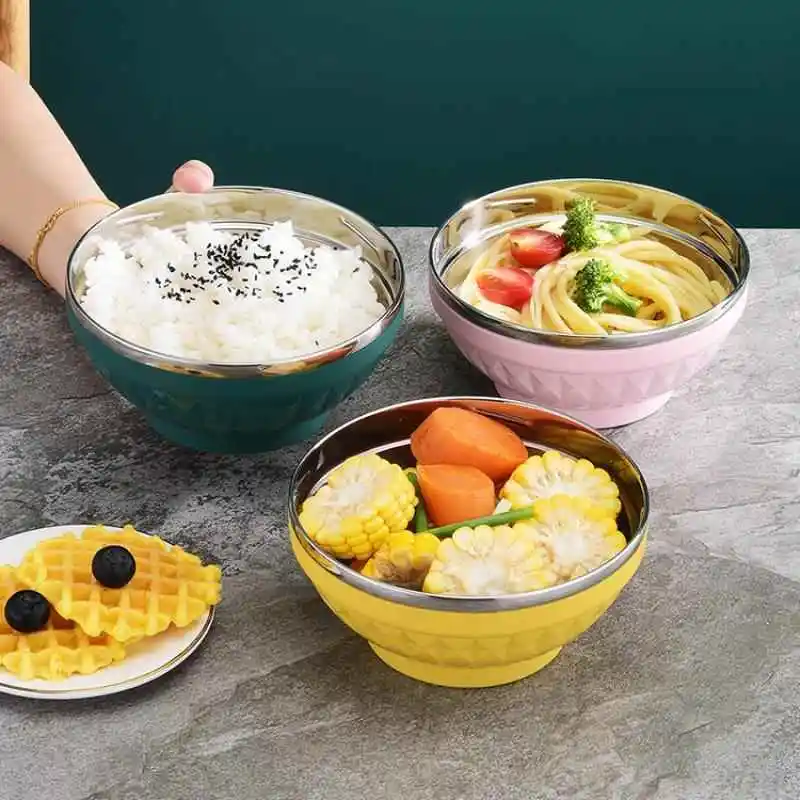 Large Capacity Insulated Soup Bowl 304 Stainless Steel Anti-Scalding Double Layered Noodle Bowl for Home And Cafeteria
Large Capacity Insulated Soup Bowl 304 Stainless Steel Anti-Scalding Double Layered Noodle Bowl for Home And Cafeteria