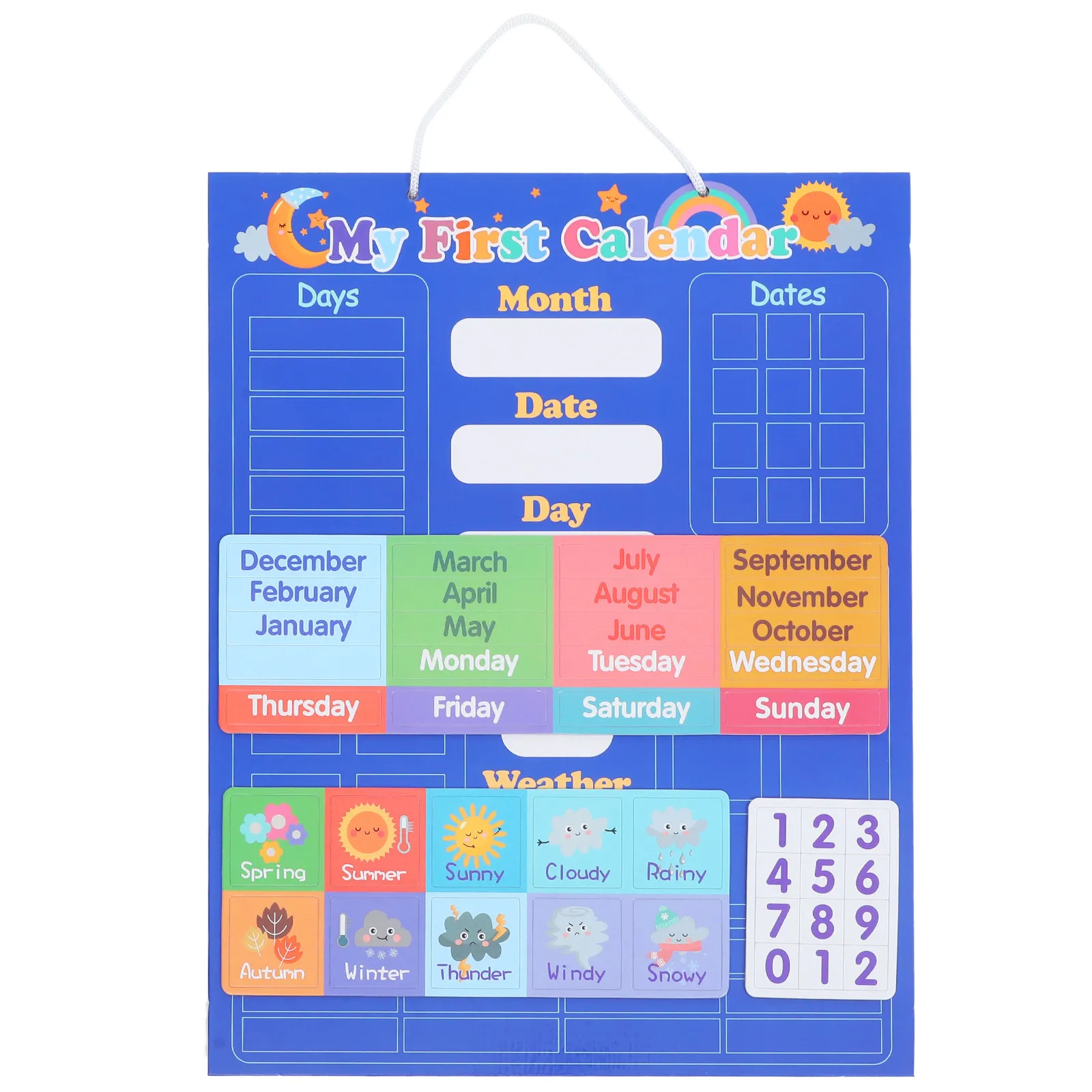 Wall Mount English Weather Calendar Cognitive Educational Chart Early Learning Center Calendar Plate Board for Toddlers
Wall Mount English Weather Calendar Cognitive Educational Chart Early Learning Center Calendar Plate Board for Toddlers