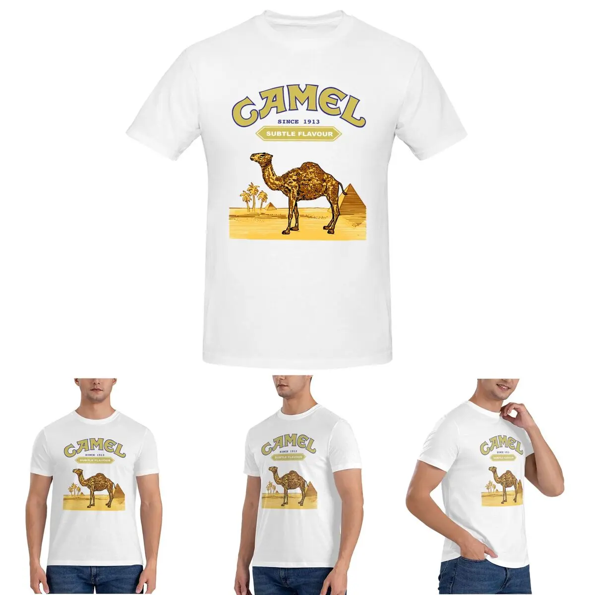 Camel Cigarettes T-Shirt for Men Cotton Plus Size T Shirts Men's Tees Short Round Neck Summer Clothes Tops S-6XL
Camel Cigarettes T-Shirt for Men Cotton Plus Size T Shirts Men's Tees Short Round Neck Summer Clothes Tops S-6XL
