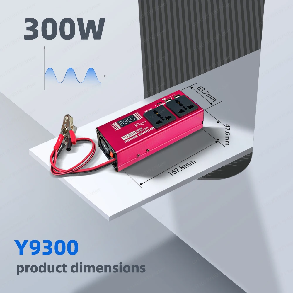 Инвертор автомобильный 200W 300W 600W, DC 12V в AC 220V, модифицированная синусоида, с быстрой USB-зарядкой, 50 Гц
Инвертор автомобильный 200W 300W 600W, DC 12V в AC 220V, модифицированная синусоида, с быстрой USB-зарядкой, 50 Гц