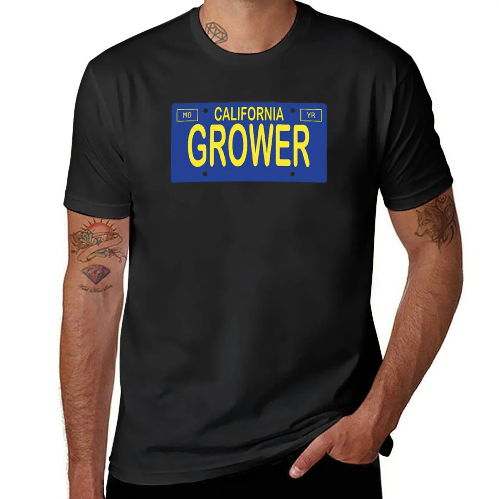 GROWER CA license plate T-Shirt heavyweights customs design your own Men's t shirts
GROWER CA license plate T-Shirt heavyweights customs design your own Men's t shirts