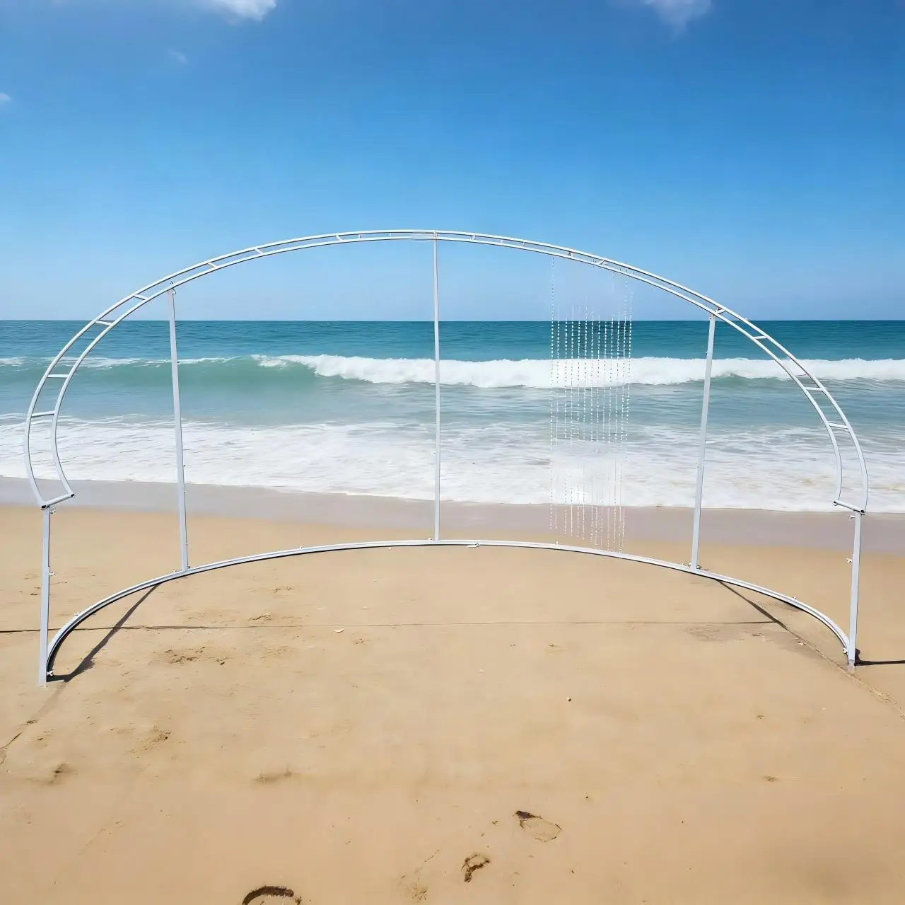 Adjustable Metal Arch Backdrop Stand, 3m Large Half-Moon outdoor Wedding Arch for Ceremony Party Decor, Photo Booth Background
Adjustable Metal Arch Backdrop Stand, 3m Large Half-Moon outdoor Wedding Arch for Ceremony Party Decor, Photo Booth Background
