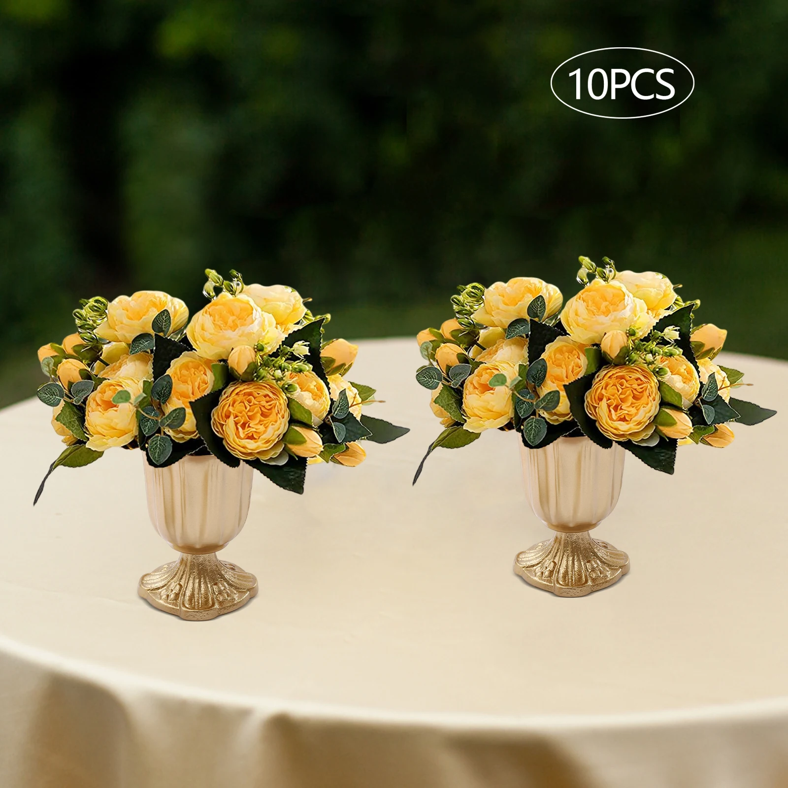 10pcs Gold Iron 14cm Wedding Flower Arrangement Vase Decorative Flower Base Wedding Decoration Ornaments
10pcs Gold Iron 14cm Wedding Flower Arrangement Vase Decorative Flower Base Wedding Decoration Ornaments