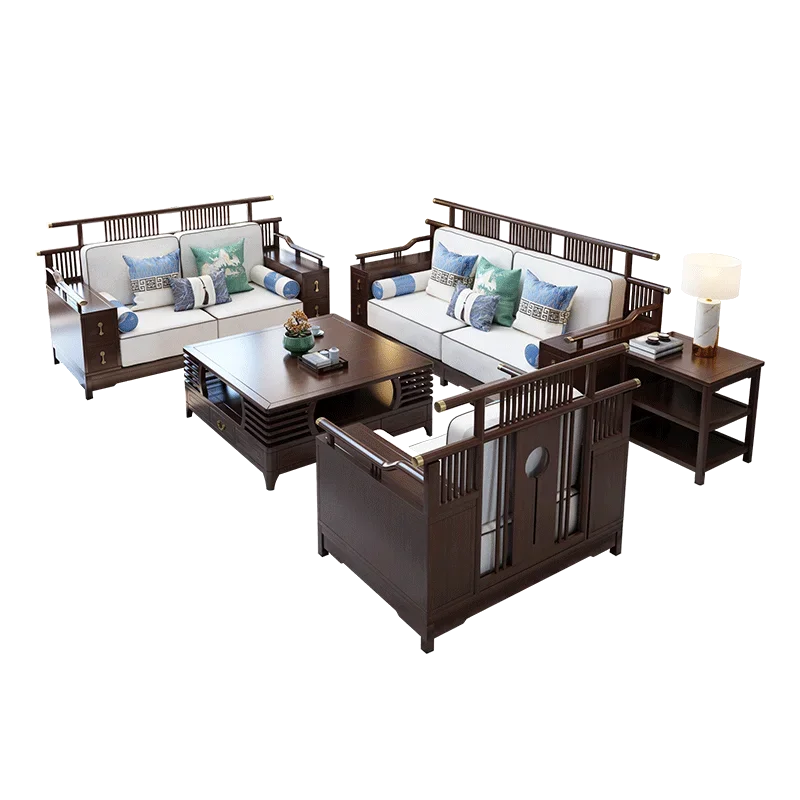 New Chinese Large Apartment High-end Sandalwood Solid Wood Sofa Living Room Fabric Sofa Combination Set
New Chinese Large Apartment High-end Sandalwood Solid Wood Sofa Living Room Fabric Sofa Combination Set