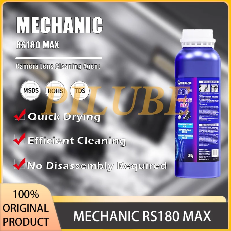MECHANIC RS180 MAX Camera Lens Cleaning Solution for Lens and Sensor Maintenance Without Disassembly Original Product
MECHANIC RS180 MAX Camera Lens Cleaning Solution for Lens and Sensor Maintenance Without Disassembly Original Product