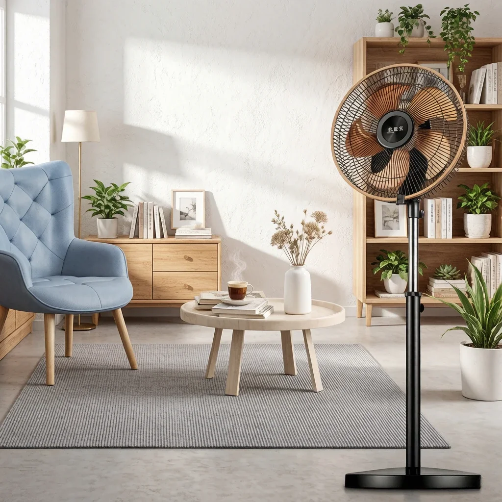 Metal Blade Floor Fan, Low Noise Powerful Standing Fan with Heavy Base, Anti-Tip Energy-Saving for Home Office & Commercial
Metal Blade Floor Fan, Low Noise Powerful Standing Fan with Heavy Base, Anti-Tip Energy-Saving for Home Office & Commercial