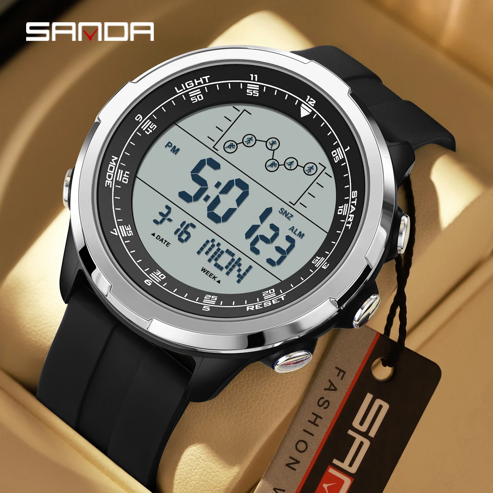 SANDA Digital Watch Men Military Army Sport Wristwatch Top Brand Luxury LED Stopwatch Waterproof Male Electronic Clock Gift 9092
SANDA Digital Watch Men Military Army Sport Wristwatch Top Brand Luxury LED Stopwatch Waterproof Male Electronic Clock Gift 9092