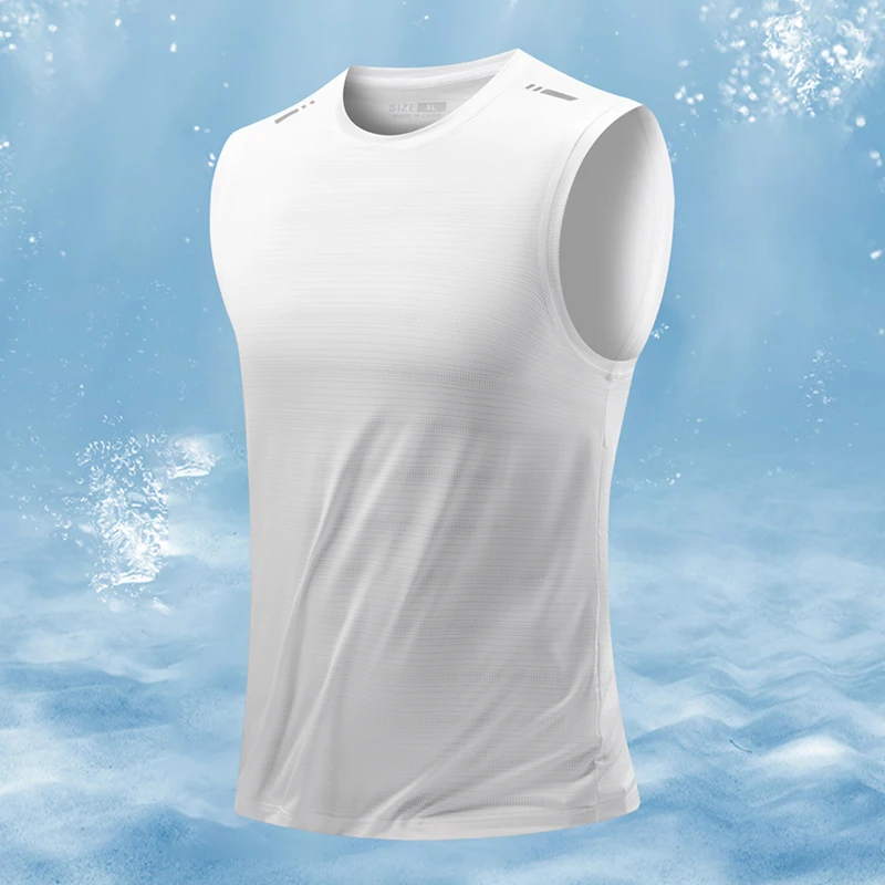 Summer Quick Dry Breathable Male Vest Casual Loose Solid Color Singlets Fashion Sleeveless Shirt Outdoor Running Sports Tank Top
Summer Quick Dry Breathable Male Vest Casual Loose Solid Color Singlets Fashion Sleeveless Shirt Outdoor Running Sports Tank Top