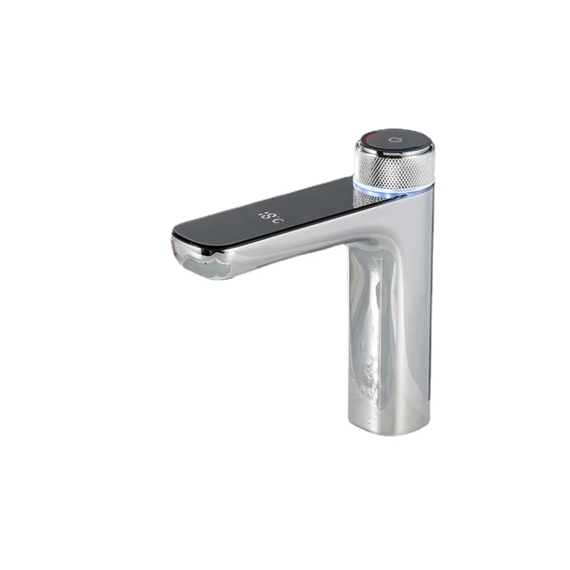 Hot and Cold Water Solid Brass Chrome Basin Faucet Smart Temperature Digital Display Faucet LED Bathroom Faucet 
Hot and Cold Water Solid Brass Chrome Basin Faucet Smart Temperature Digital Display Faucet LED Bathroom Faucet