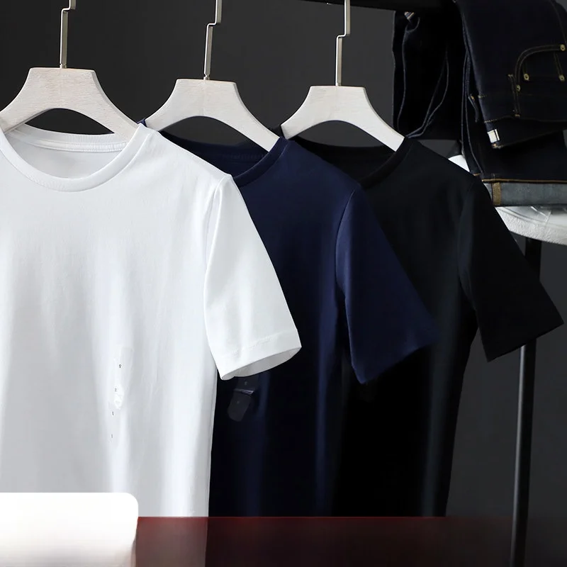 Men's Summer round Ne Pure Cotton ort Sve T-irt Casual Versatile Basic Fit Stand Sle Faion Urban Life
Men's Summer round Ne Pure Cotton ort Sve T-irt Casual Versatile Basic Fit Stand Sle Faion Urban Life