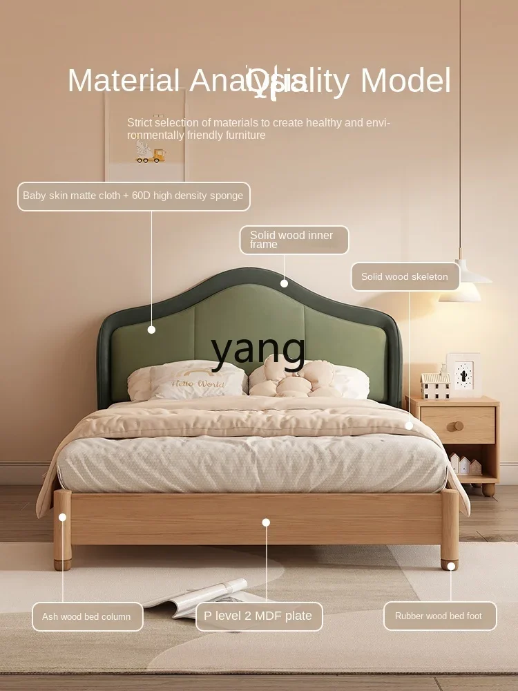 LTT Children's Bed Bedroom Bed Modern Minimalist Solid Wood Bed
LTT Children's Bed Bedroom Bed Modern Minimalist Solid Wood Bed