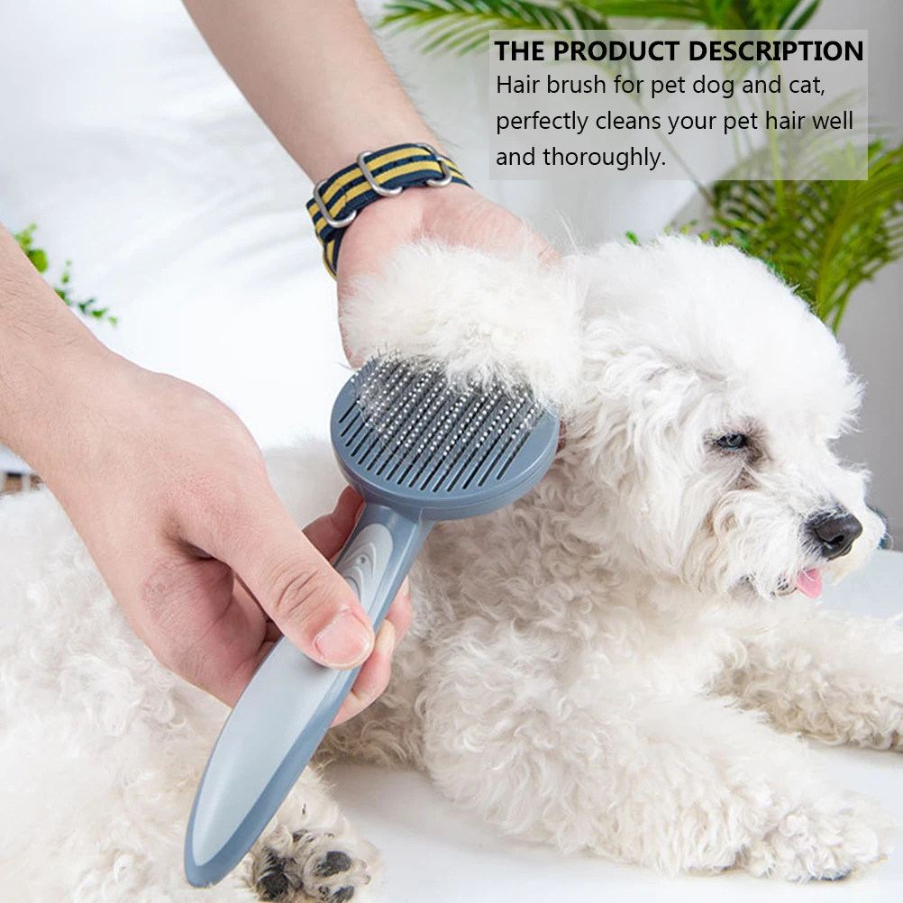 Pet Grooming Self Cleaning Comb for Dogs Cats Stainless Steel Bristles Deshedding Tool Long Pet Cleaning Brush Term Use
Pet Grooming Self Cleaning Comb for Dogs Cats Stainless Steel Bristles Deshedding Tool Long Pet Cleaning Brush Term Use