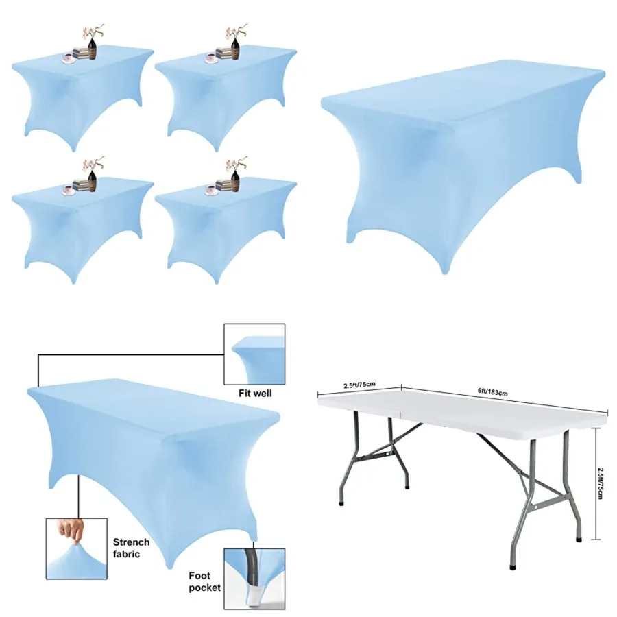 Pack Spandex Waterproof Table Covers ftSpandex Waterproof Table Cover for Party, Wedding, Banquet, and Events
Pack Spandex Waterproof Table Covers ftSpandex Waterproof Table Cover for Party, Wedding, Banquet, and Events