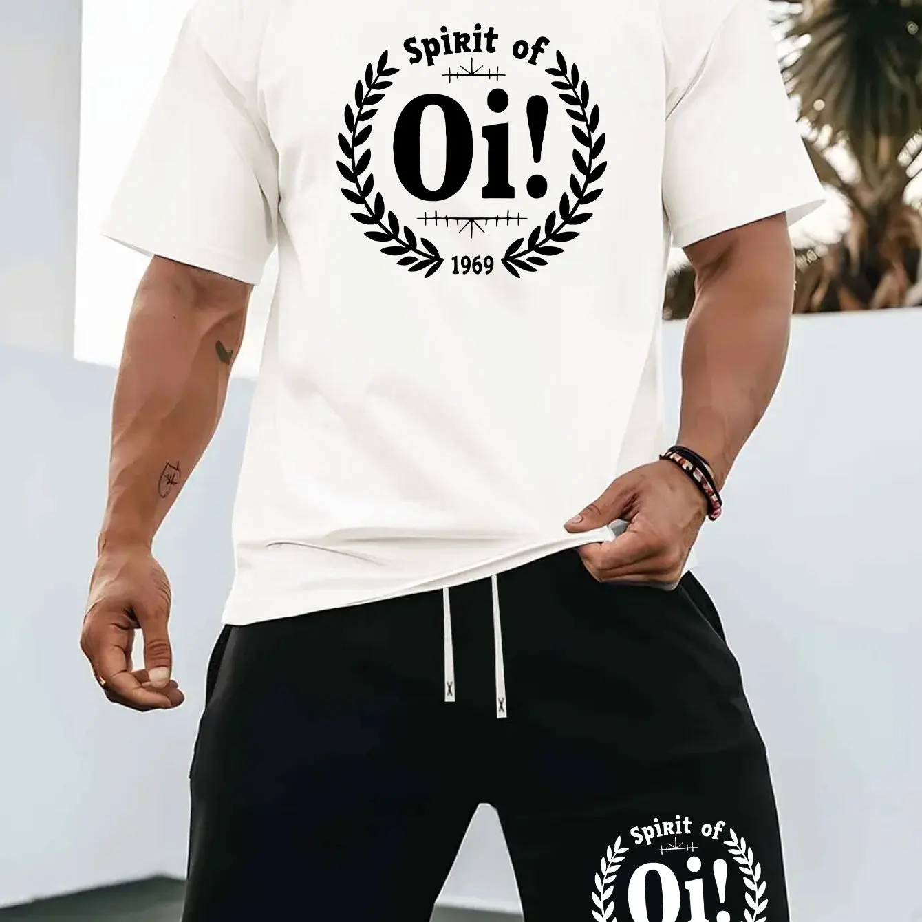 2026 New Summer Men's Sports Casual Set, Crew Neck Short Sleeve T-Shirt + Elastic Waist Shorts 2-Piece Outfit
2026 New Summer Men's Sports Casual Set, Crew Neck Short Sleeve T-Shirt + Elastic Waist Shorts 2-Piece Outfit