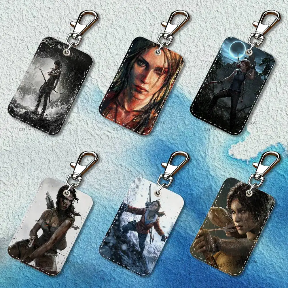 T-Tomb R-Raider L-Lara Rectangle Card Case Keychain Access Card Bag Key Tag Ring Leather Card Holder Key Ring Access
T-Tomb R-Raider L-Lara Rectangle Card Case Keychain Access Card Bag Key Tag Ring Leather Card Holder Key Ring Access