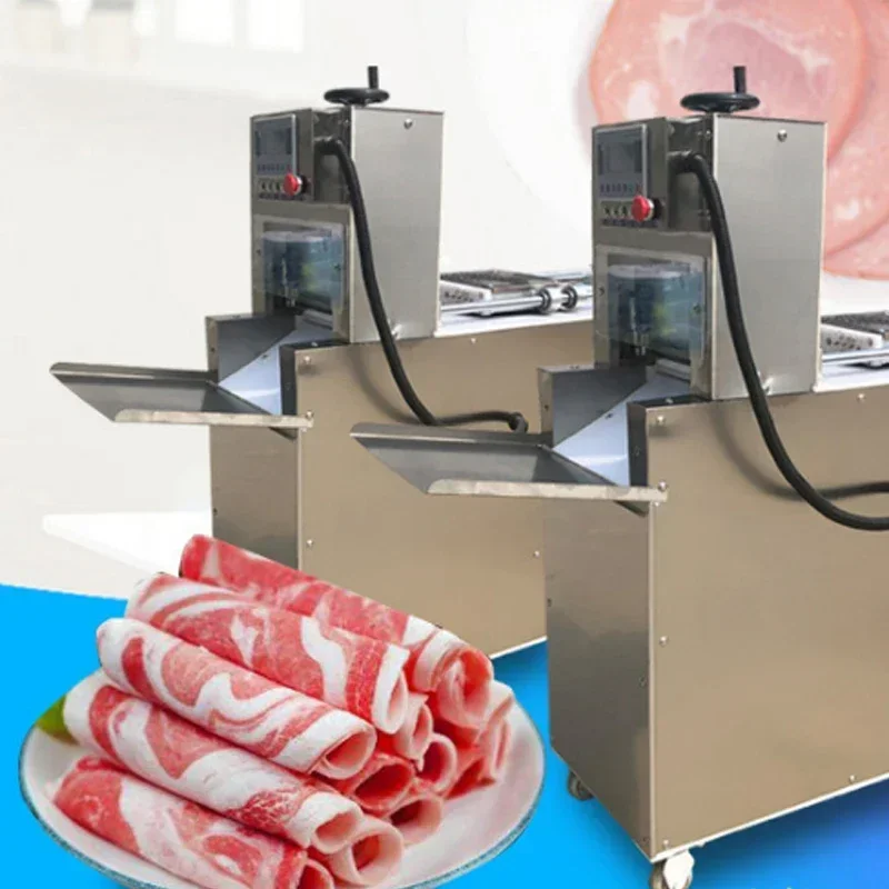 Frozen Meat Slicer Two Roll Pork Cutter CNC Commercial Beef Mutton Cutting Cake Slice Machine
Frozen Meat Slicer Two Roll Pork Cutter CNC Commercial Beef Mutton Cutting Cake Slice Machine