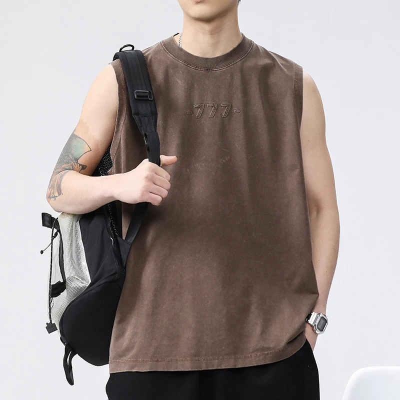 Vintage Casual Washed 100% Cotton Vest for Men Summer High Street Cityboy Sleeveless Tees 24ss Y2K Youth Male Cool Tops T Shirts
Vintage Casual Washed 100% Cotton Vest for Men Summer High Street Cityboy Sleeveless Tees 24ss Y2K Youth Male Cool Tops T Shirts