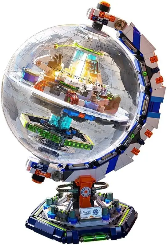 1793 Pcs Space Station Globe Building Set, 360° Rotating LED Display Model, STEM Toy for Adults, Home Office Decor, Birthday Gift
1793 Pcs Space Station Globe Building Set, 360° Rotating LED Display Model, STEM Toy for Adults, Home Office Decor, Birthday Gift