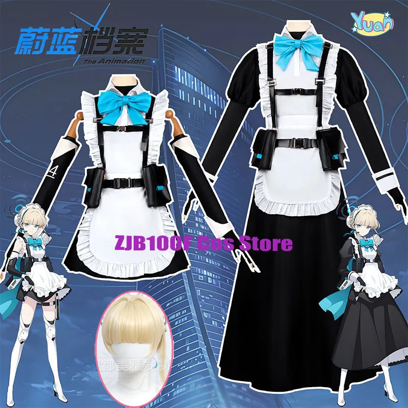 Game Anime Blue Archive Asuma Toki Cosplay Mujer Maid's 2 Styles Toki Dress Halloween Long Dress Short Skirts Wig for Women
Game Anime Blue Archive Asuma Toki Cosplay Mujer Maid's 2 Styles Toki Dress Halloween Long Dress Short Skirts Wig for Women