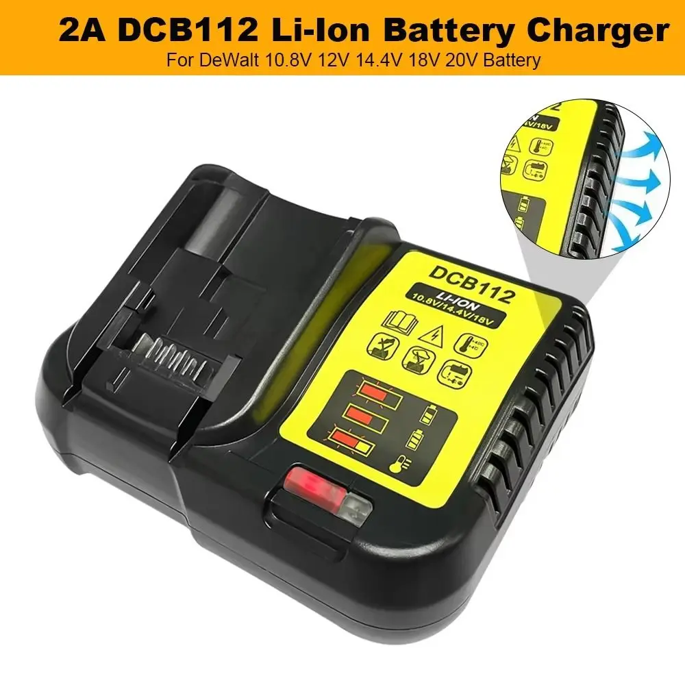 DCB112 Battery Charger Safety Durable Electric Tool Charger Replacement Stable ABS and Copper Battery Charger Plug
DCB112 Battery Charger Safety Durable Electric Tool Charger Replacement Stable ABS and Copper Battery Charger Plug