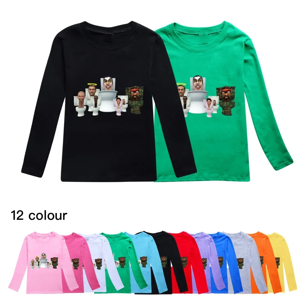Cotton T-shirt Boys Child Autumn Baby Unisex Costume Sports Casual Tees Cartoon Skibidi Toilet Man Trendy Basic Pullover Shirt
Cotton T-shirt Boys Child Autumn Baby Unisex Costume Sports Casual Tees Cartoon Skibidi Toilet Man Trendy Basic Pullover Shirt