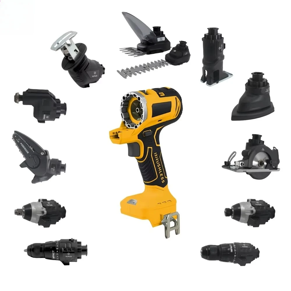 Professional lithium-ion multi-head 12 pcs in 1 combination kit cordless brushless impact drill power tool set
Professional lithium-ion multi-head 12 pcs in 1 combination kit cordless brushless impact drill power tool set