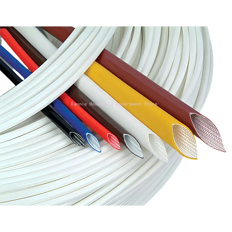 4M 12mm Black White 200 Deg C High Temperature off-Self Casing Pipe Silicone Resin Braided Glass Fiber Sleeve Fiberglass Tube
4M 12mm Black White 200 Deg C High Temperature off-Self Casing Pipe Silicone Resin Braided Glass Fiber Sleeve Fiberglass Tube