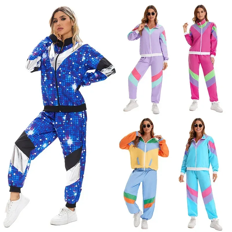 aa124LQNew Hip Hop Costumes Suit Mens 80s 90s Retro Tracksuit Jacket Disco Halloween Costume Windbreaker and Pants
aa124LQNew Hip Hop Costumes Suit Mens 80s 90s Retro Tracksuit Jacket Disco Halloween Costume Windbreaker and Pants