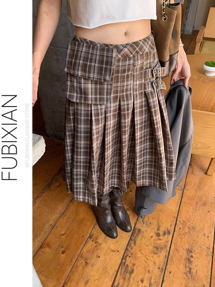 Heavy Industry Just My Phenomenal Design Sense Wrap Design Brown Plaid Half Skirt High Waist Gingham Patterned Wrap Skirt
Heavy Industry Just My Phenomenal Design Sense Wrap Design Brown Plaid Half Skirt High Waist Gingham Patterned Wrap Skirt