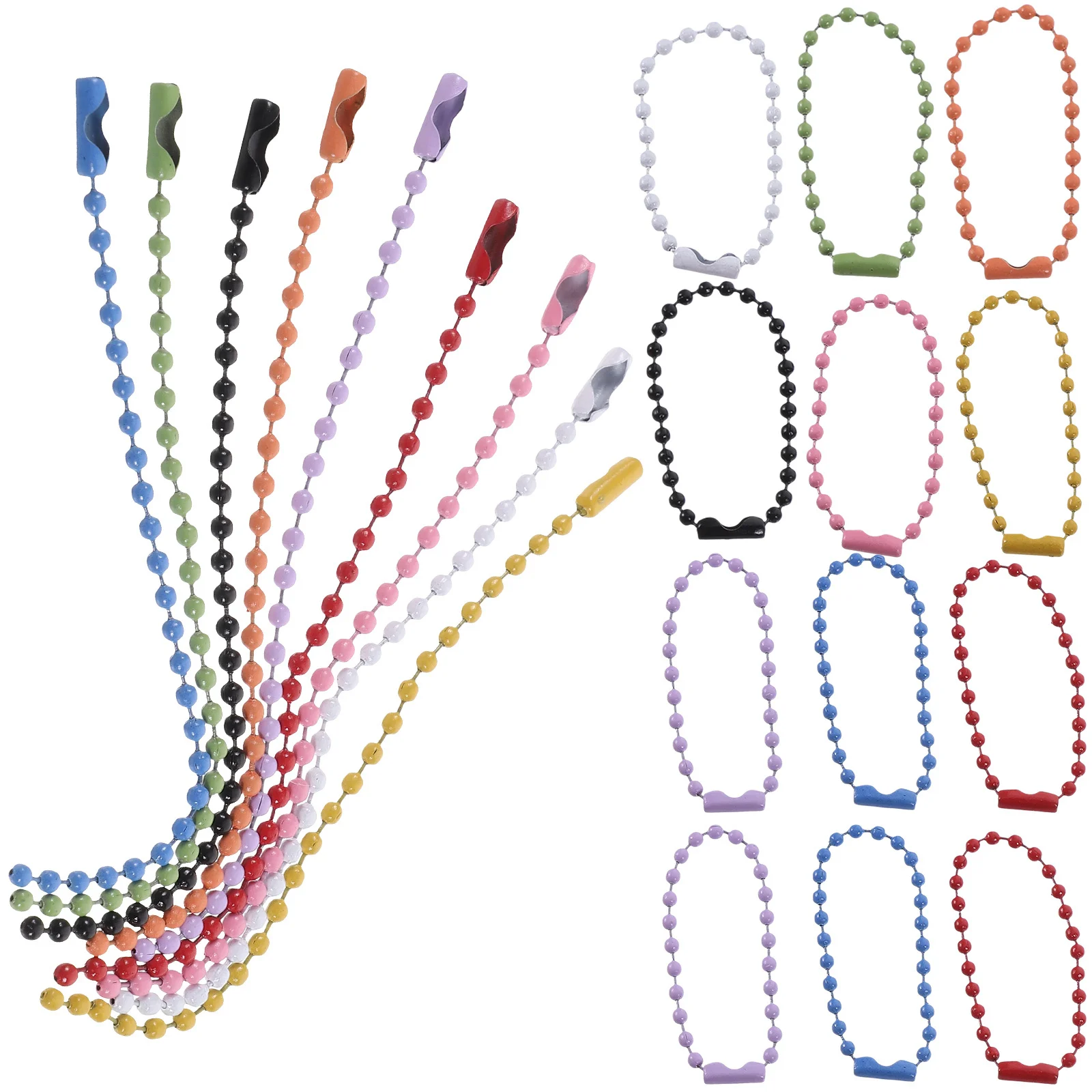 100 Pcs Christmas Tree Bracelet Chain Bead Keychain Craft Colorful Beaded Ball Chains for Jewelry
100 Pcs Christmas Tree Bracelet Chain Bead Keychain Craft Colorful Beaded Ball Chains for Jewelry