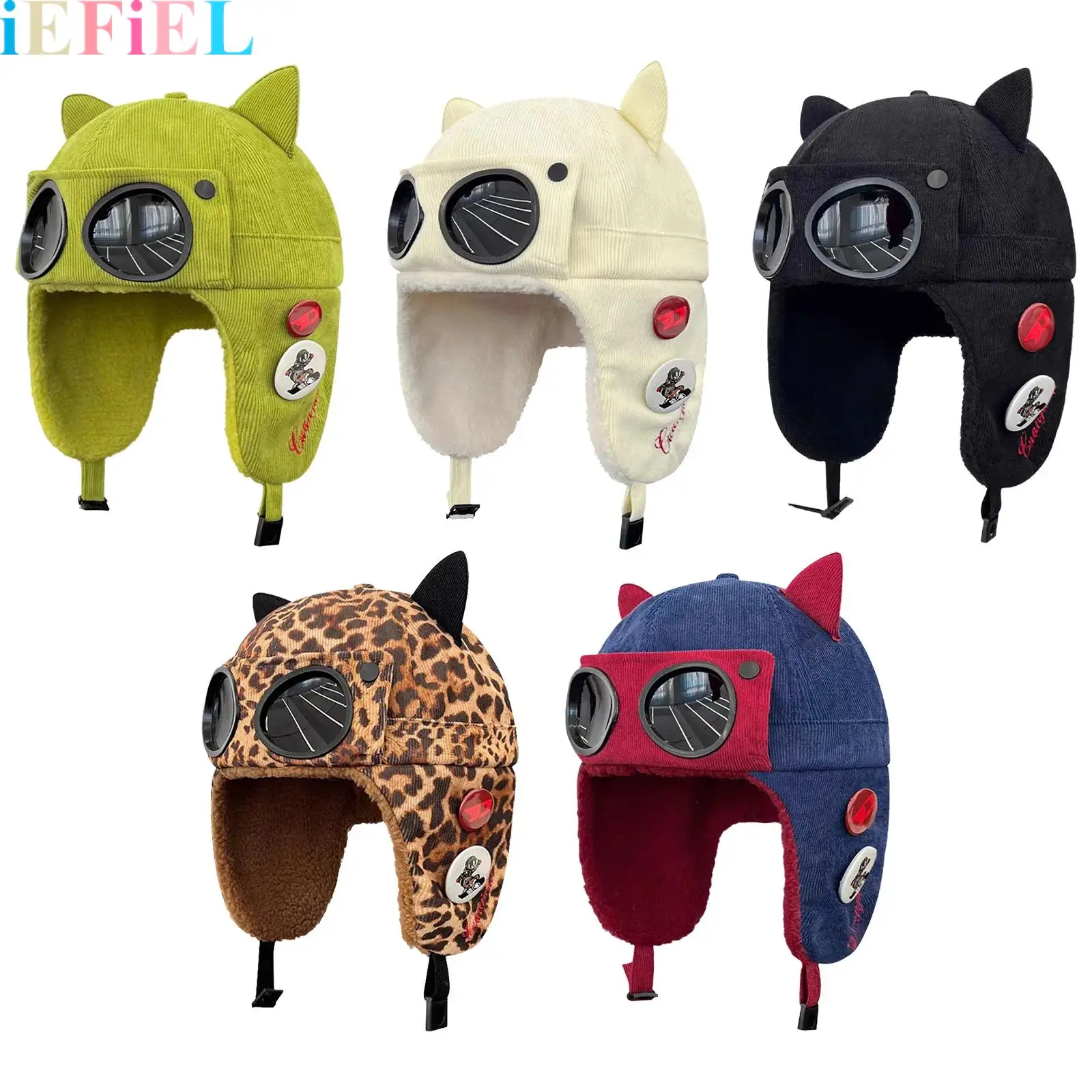 1Pcs Men Women Vintage Cat Ear Goggles Aviator Hat Costume Accessories Thicken Warm Ear Flaps Ear Flaps Pilot Cap
1Pcs Men Women Vintage Cat Ear Goggles Aviator Hat Costume Accessories Thicken Warm Ear Flaps Ear Flaps Pilot Cap
