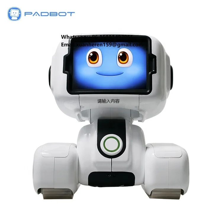 Interactive PabBot T2 Kids Pet Robot Emo Remote Control Differential Drive Telepresence Video Call Educational Toy Robot
Interactive PabBot T2 Kids Pet Robot Emo Remote Control Differential Drive Telepresence Video Call Educational Toy Robot