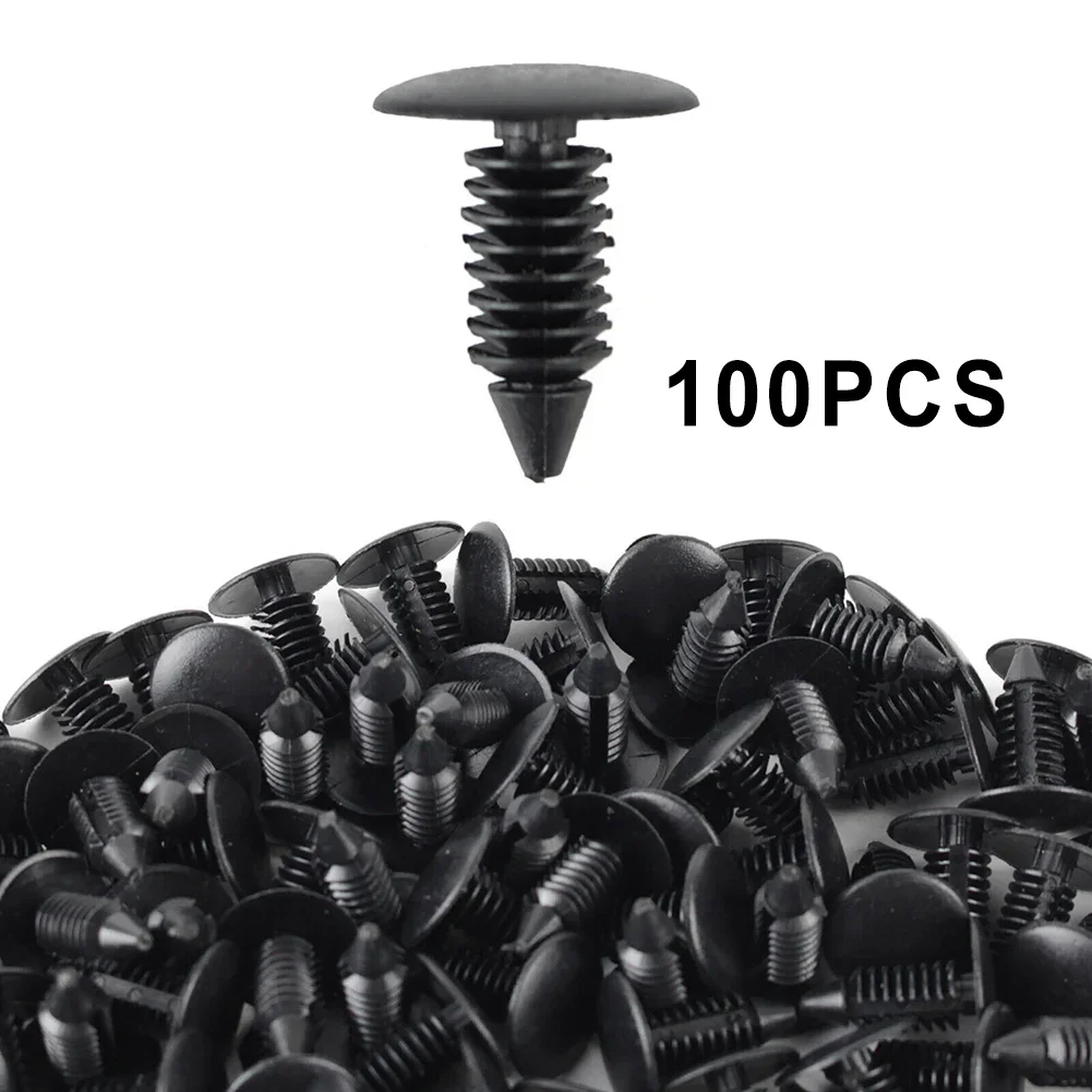 100 PCS 8mm Hole Car Clips Car Fasteners Fender Bumper Guard Brackets Plastic Rivets Black Cover Pick Buckle
100 PCS 8mm Hole Car Clips Car Fasteners Fender Bumper Guard Brackets Plastic Rivets Black Cover Pick Buckle