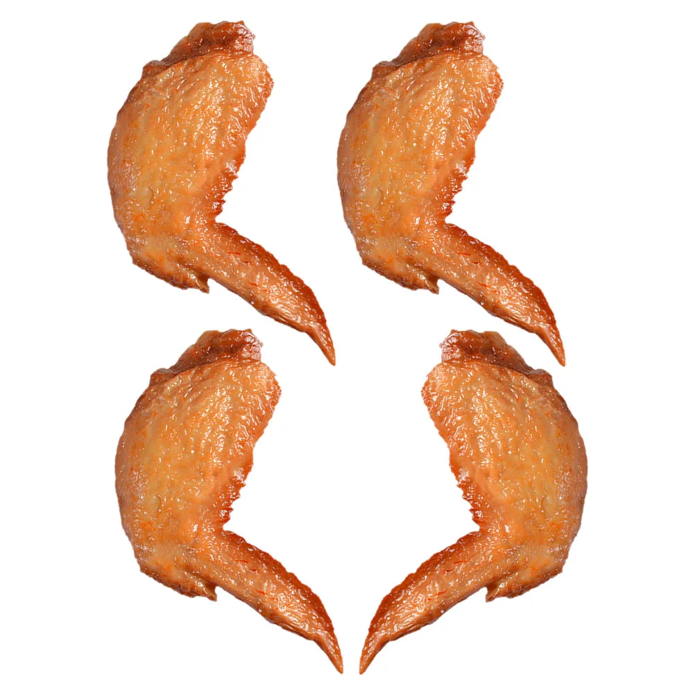 4 Pcs Roasted Chicken Wing Ornaments Fake Model Food Display Shape Orange Bbq Simulated Realistic Kitchen Decor Scene
4 Pcs Roasted Chicken Wing Ornaments Fake Model Food Display Shape Orange Bbq Simulated Realistic Kitchen Decor Scene