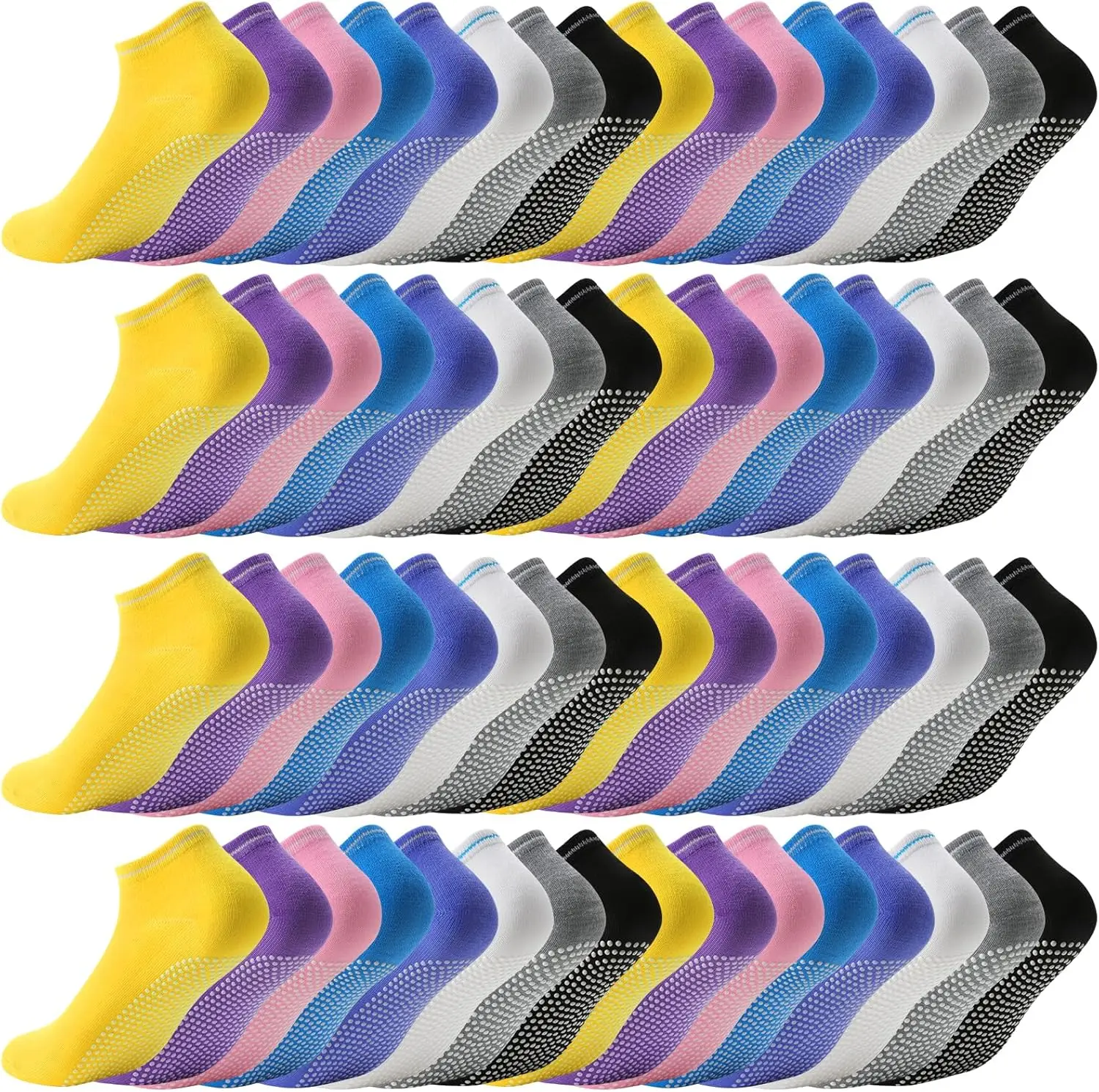 80 Pairs Non-Slip Grip Socks for Yoga Pilates Workout Hospital Anti-Skid Bulk Women Teens
80 Pairs Non-Slip Grip Socks for Yoga Pilates Workout Hospital Anti-Skid Bulk Women Teens