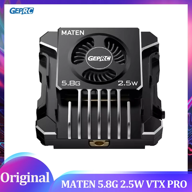 GEPRC MATEN 5,8G 2,5 Вт VTX PRO корпус из алюминиевого сплава с цифровым управлением, вспомогательные аксессуары для дронов с рассеиванием тепла
GEPRC MATEN 5,8G 2,5 Вт VTX PRO корпус из алюминиевого сплава с цифровым управлением, вспомогательные аксессуары для дронов с рассеиванием тепла