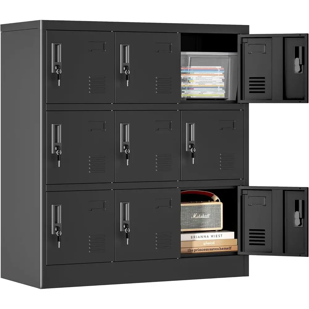 Metal Storage Lockers with Lock and Card Access, Ideal for Offices, Schools, and Gyms, Easy Assembly Required (Black)
Metal Storage Lockers with Lock and Card Access, Ideal for Offices, Schools, and Gyms, Easy Assembly Required (Black)